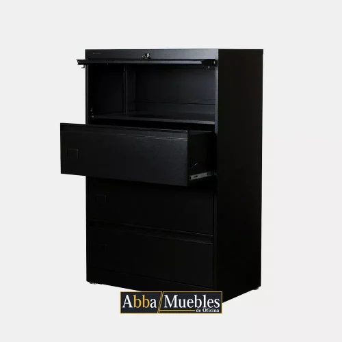 Archivero horizontal 3 gavetas 1 puerta corrediza MEAH007